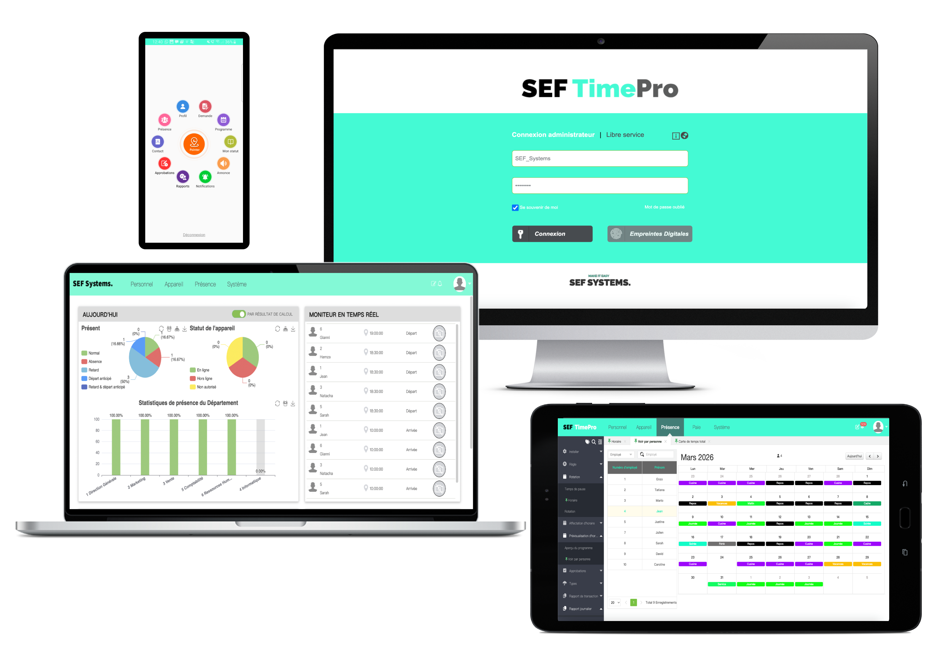 SEF Systems interface